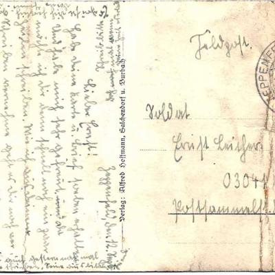 Postkarte von 1939